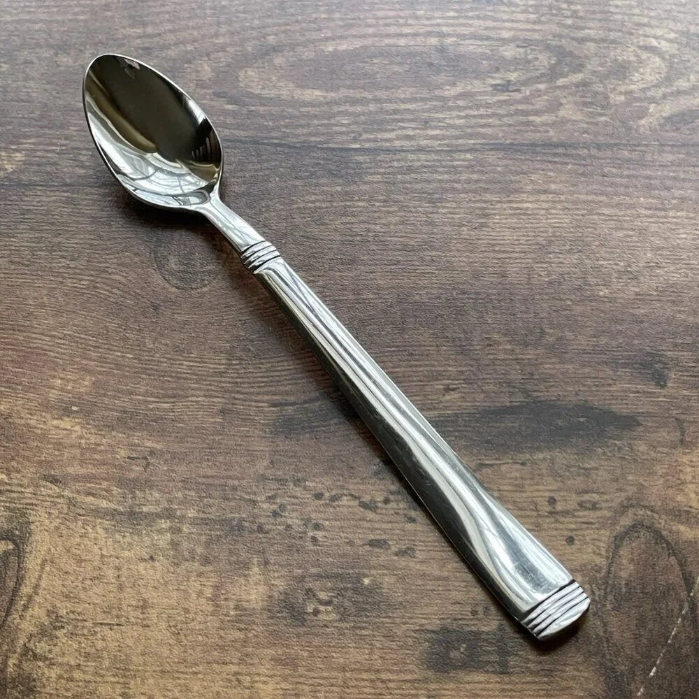 Cambridge Metro Iced Tea Spoons Set of 6 Stainless Steel 7 3/8